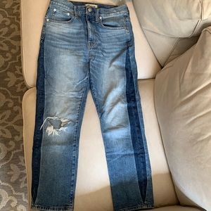 Madewell slim high rise boyjean, size 27